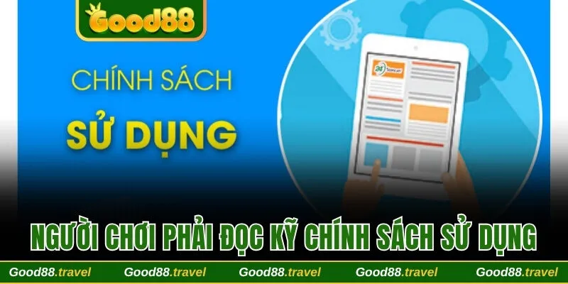 Người chơi phải đọc kỹ chính sách sử dụng